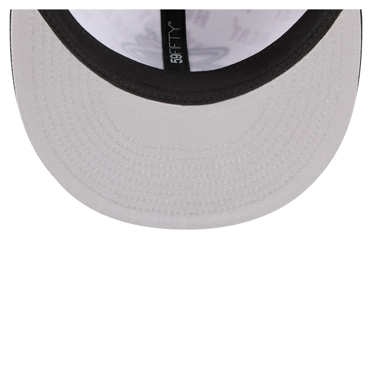 Men's Miami Heat New Era White/Black Repeat 59Fifty Fitted Hat