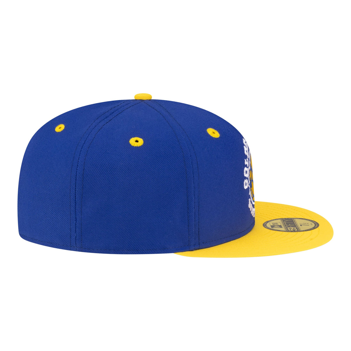 Men's Golden State Warriors New Era Royal/Gold 80s Throwback 59FIFTY Fitted Hat