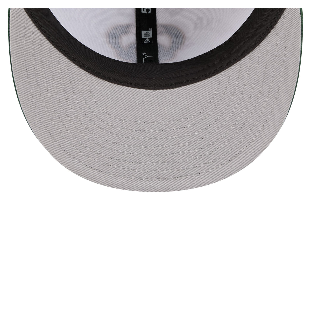 Men's Milwaukee Bucks New Era White/Hunter Green Repeat 59Fifty Fitted Hat