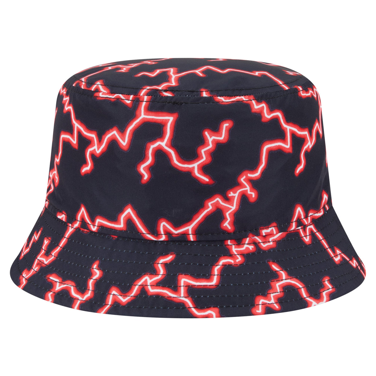 Men's Chicago Bulls New Era Black/Light Blue Summer Sun and Storm Reversible Bucket Hat