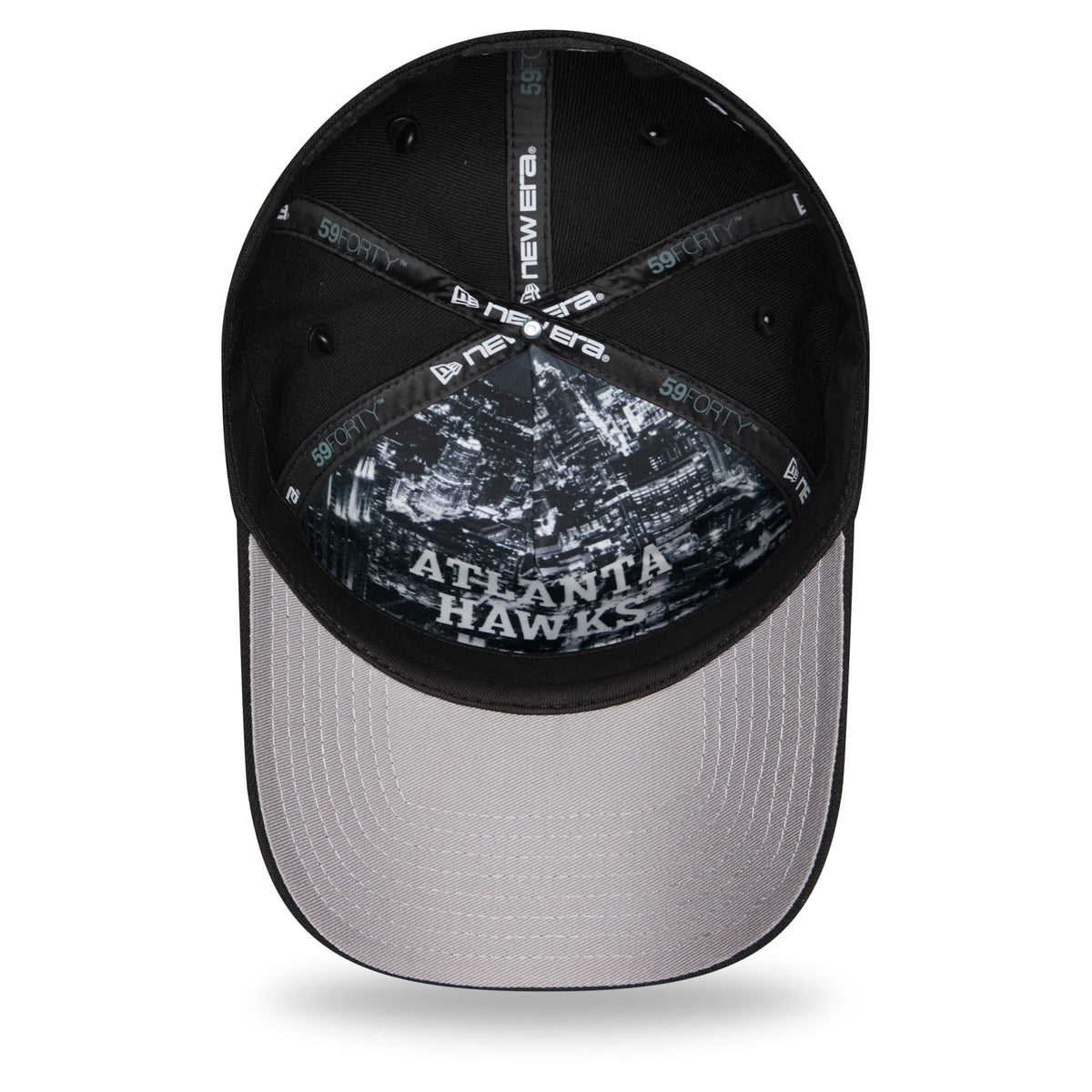 Men's Atlanta Hawks New Era Black 2026 NBA Draft On-Stage Crystal A-Frame 59FORTY Fitted Hat