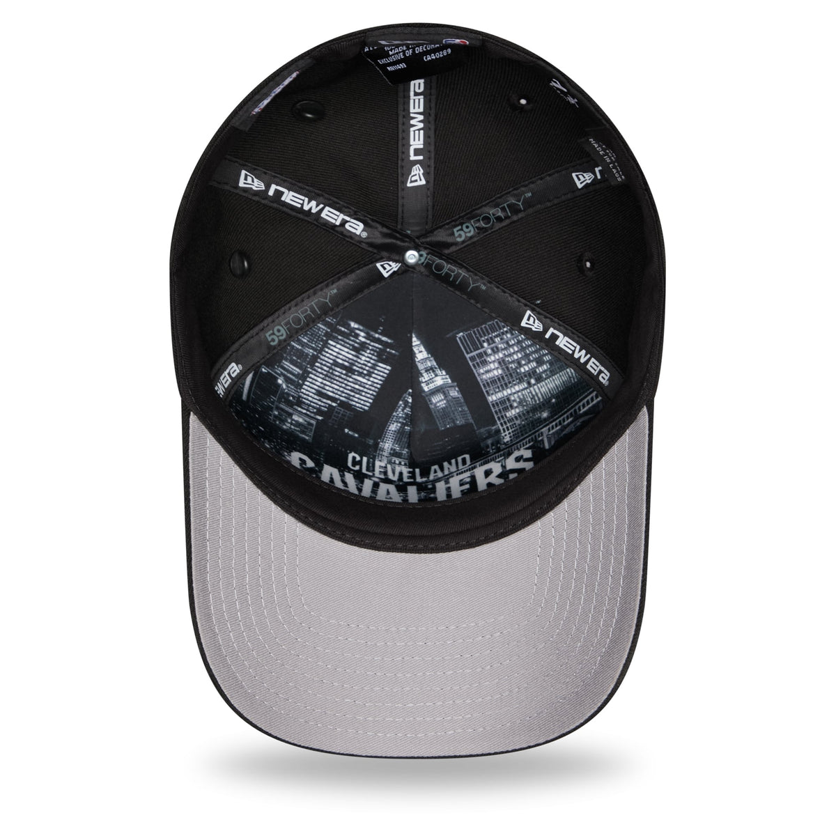 Men's Cleveland Cavaliers New Era Black 2026 NBA Draft On-Stage Crystal A-Frame 59FORTY Fitted Hat