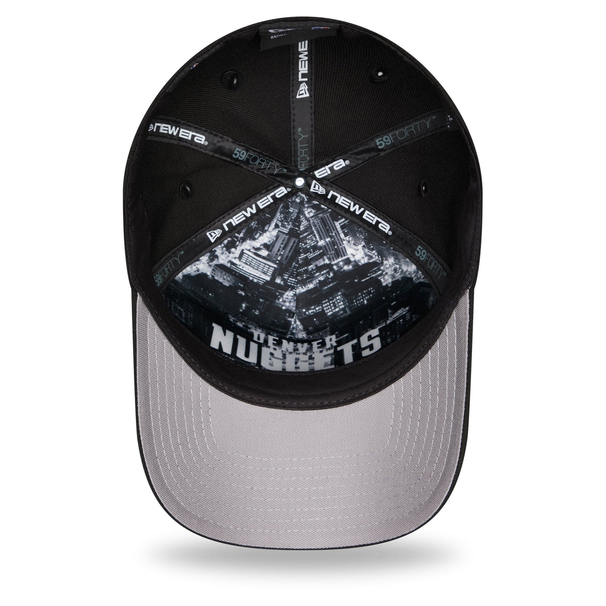Men's Denver Nuggets New Era Black 2026 NBA Draft On-Stage Crystal A-Frame 59FORTY Fitted Hat
