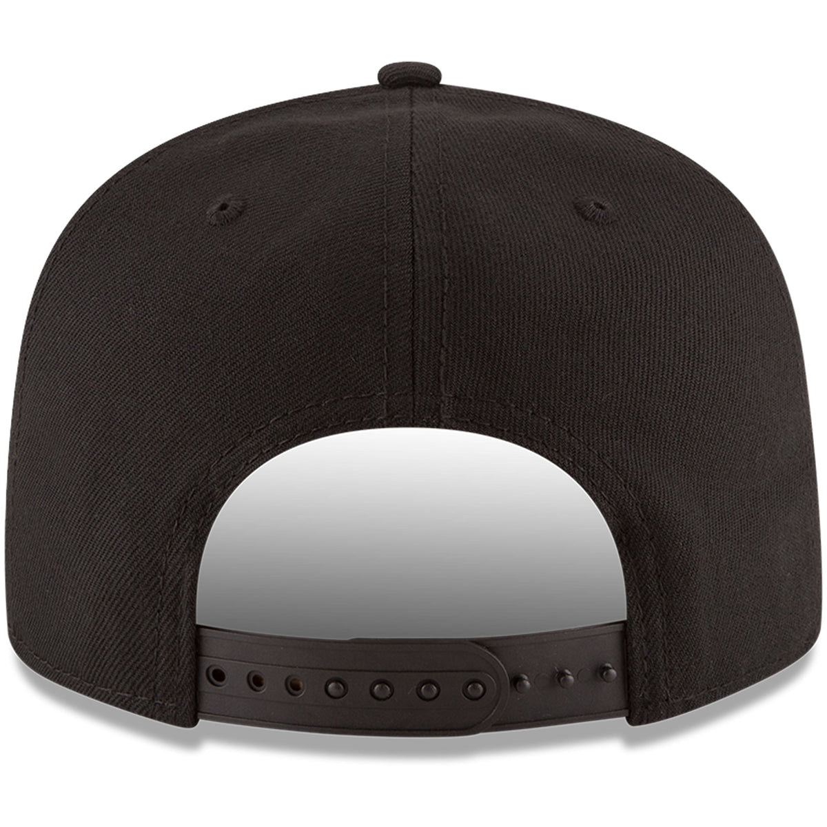 Men's Indiana Pacers New Era Black Black & White Logo 9FIFTY Adjustable Snapback Hat