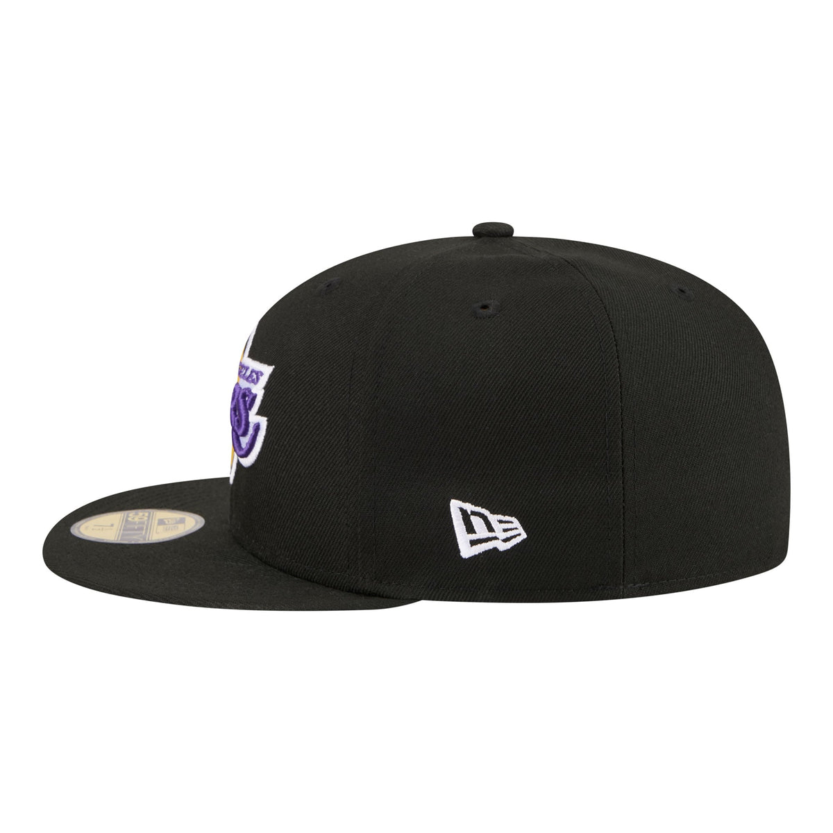 Men's Los Angeles Lakers New Era Black Team Collage 59FIFTY Fitted Hat
