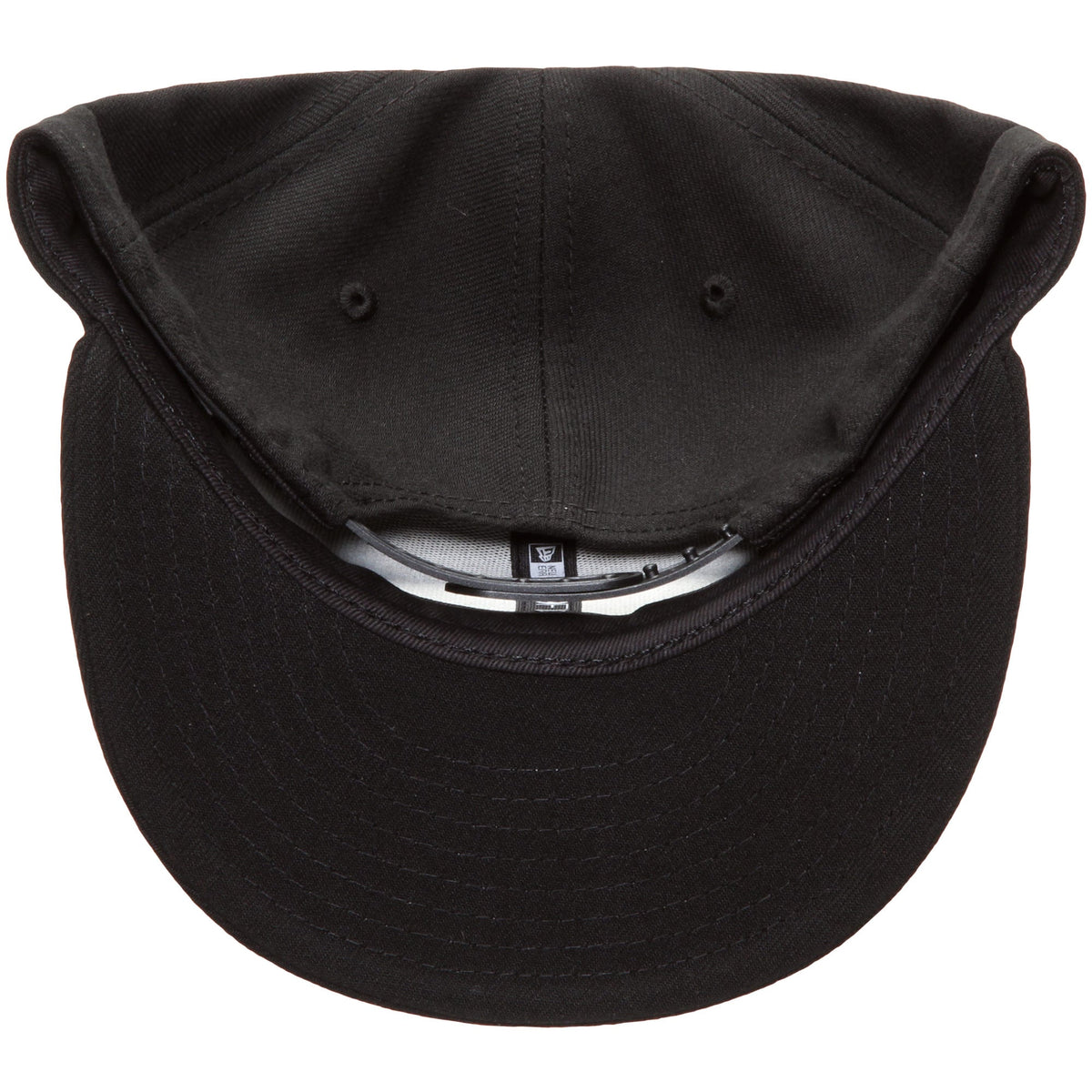 Men's Oklahoma City Thunder New Era Black Black & White Logo 9FIFTY Adjustable Snapback Hat