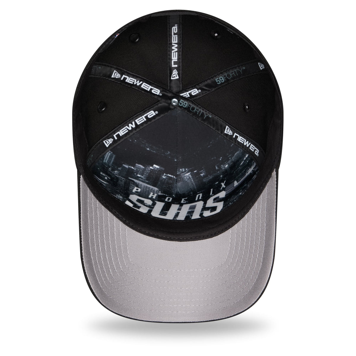 Men's Phoenix Suns New Era Black 2026 NBA Draft On-Stage Crystal A-Frame 59FORTY Fitted Hat