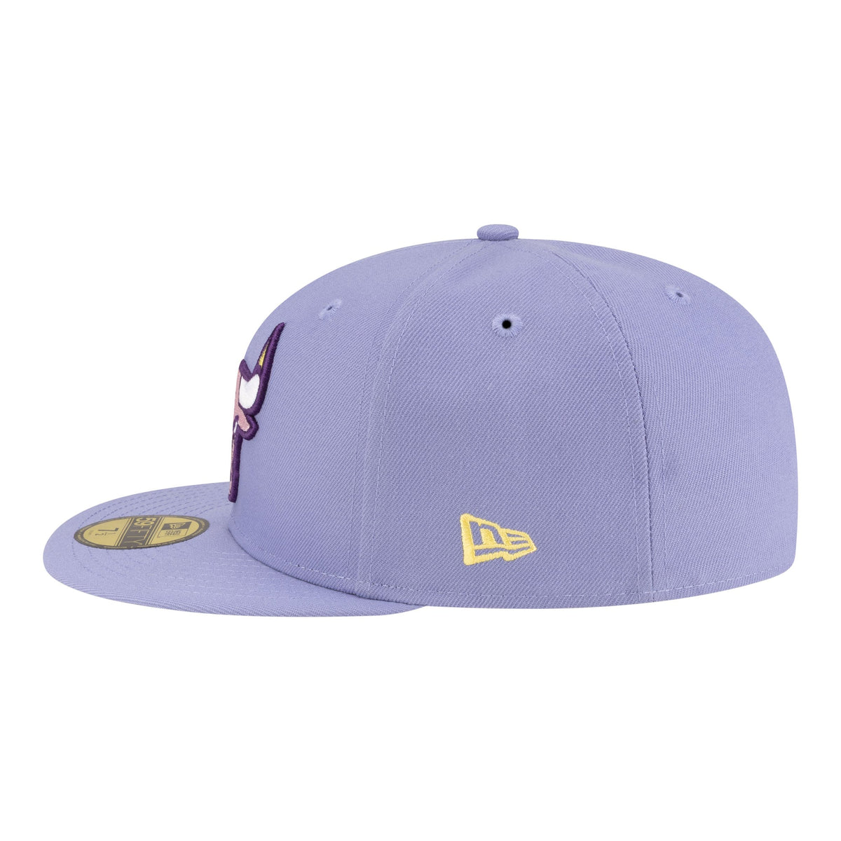 Men's Chicago Bulls New Era Lavender Color Pack 59FIFTY Fitted Hat