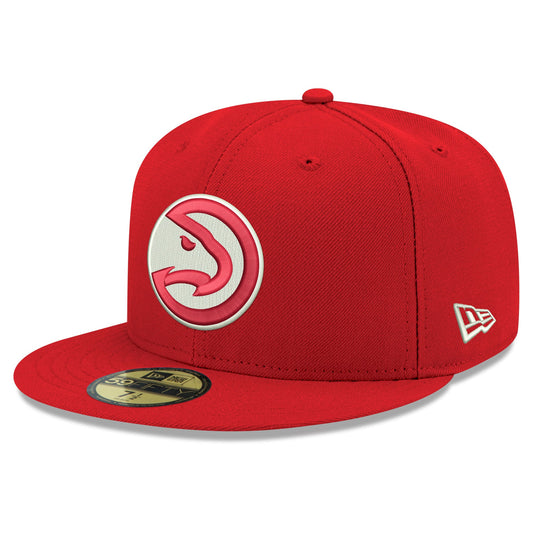 Men's Atlanta Hawks New Era Red Team 59FIFTY Fitted Hat