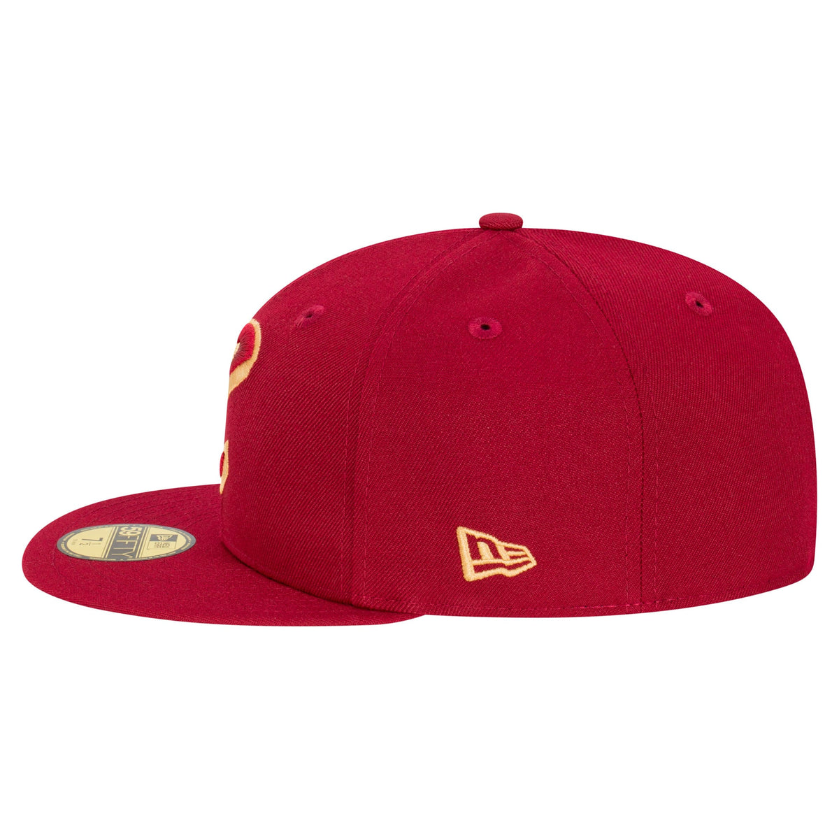 Men's Cleveland Cavaliers New Era Wine Team 59FIFTY Fitted Hat