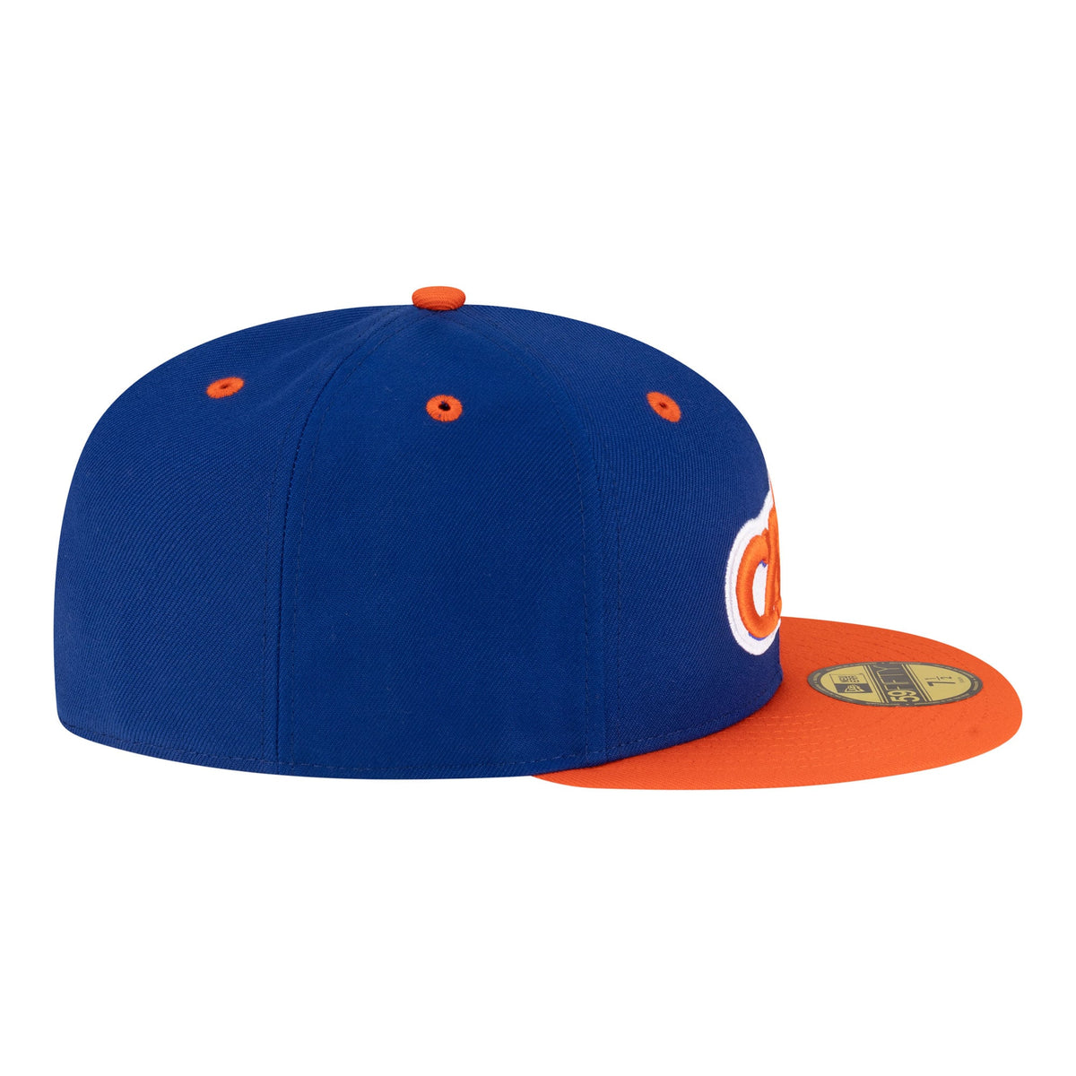 Men's Cleveland Cavaliers New Era Blue/Orange 80s Throwback 59FIFTY Fitted Hat