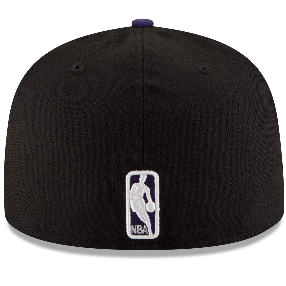 Men's Los Angeles Lakers New Era Black/Purple Official Team Color 2Tone 59FIFTY Fitted Hat