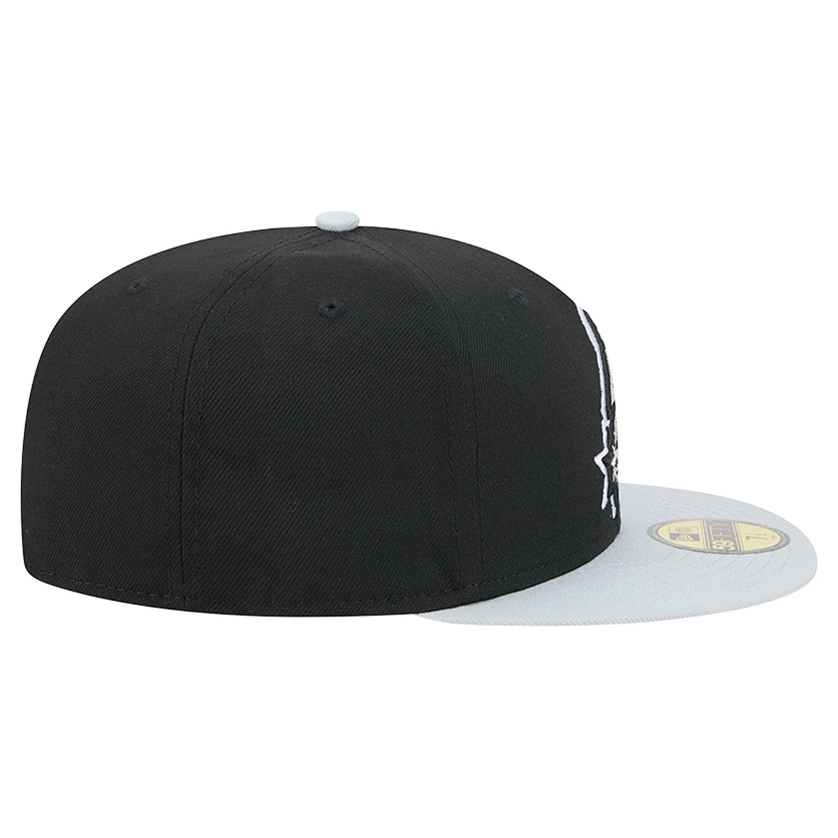 Men's San Antonio Spurs New Era Black/Silver 2-Tone 59FIFTY Fitted Hat
