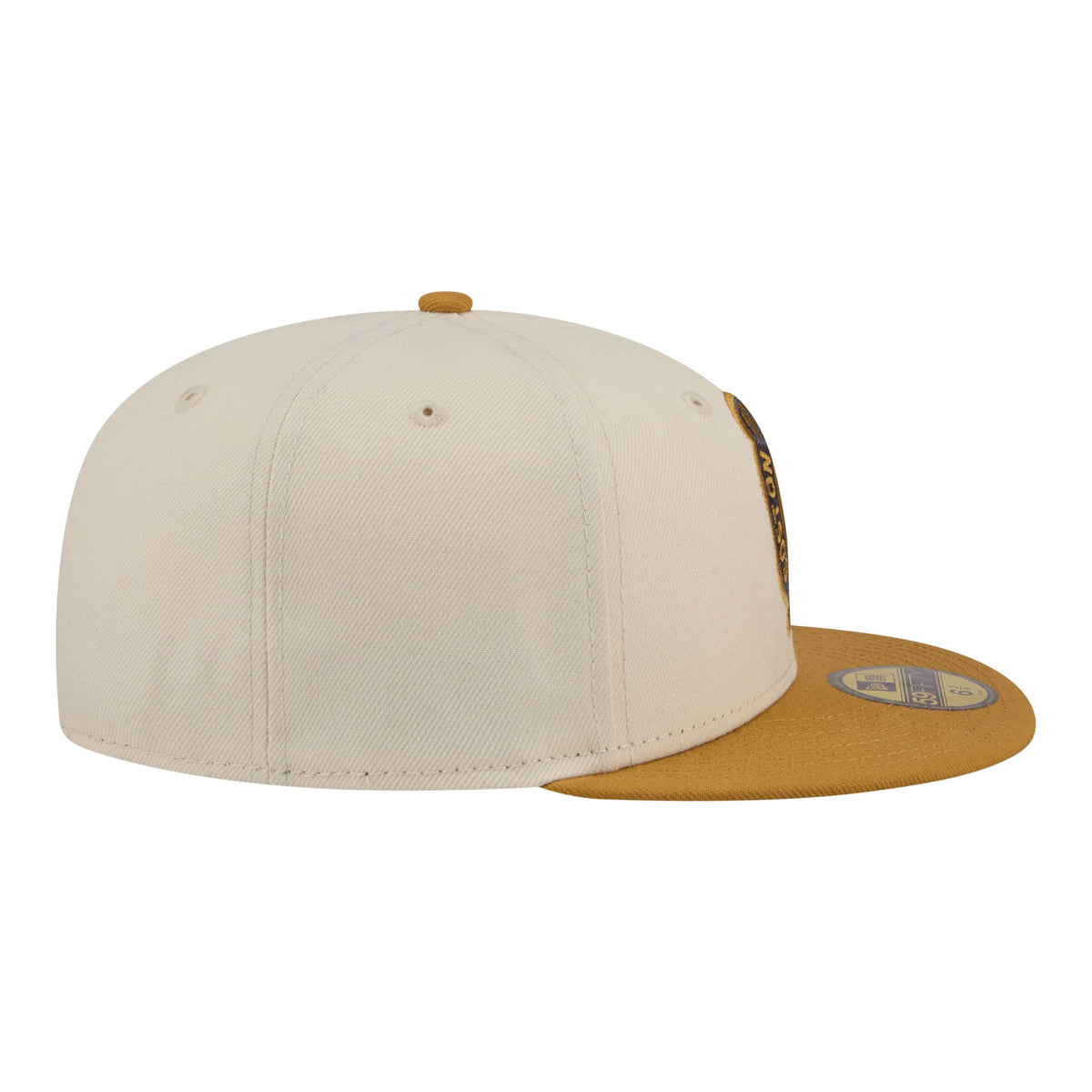 Men's Boston Celtics New Era Cream/Tan Two-Tone Color Pack 59FIFTY Fitted Hat