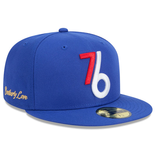 Men's Philadelphia 76ers  New Era Royal 2024/25 City Edition Alternate 59FIFTY Fitted Hat