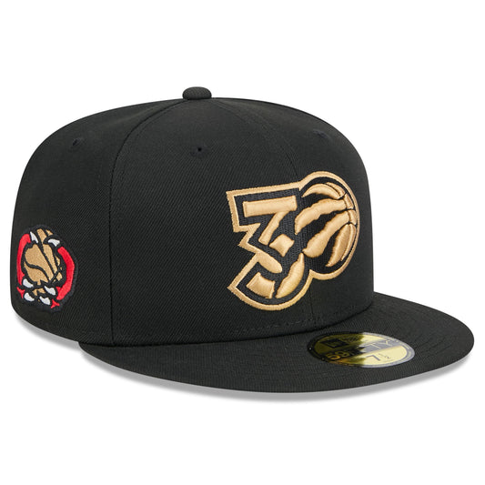 Men's Toronto Raptors  New Era Black 2024/25 City Edition Alternate 59FIFTY Fitted Hat