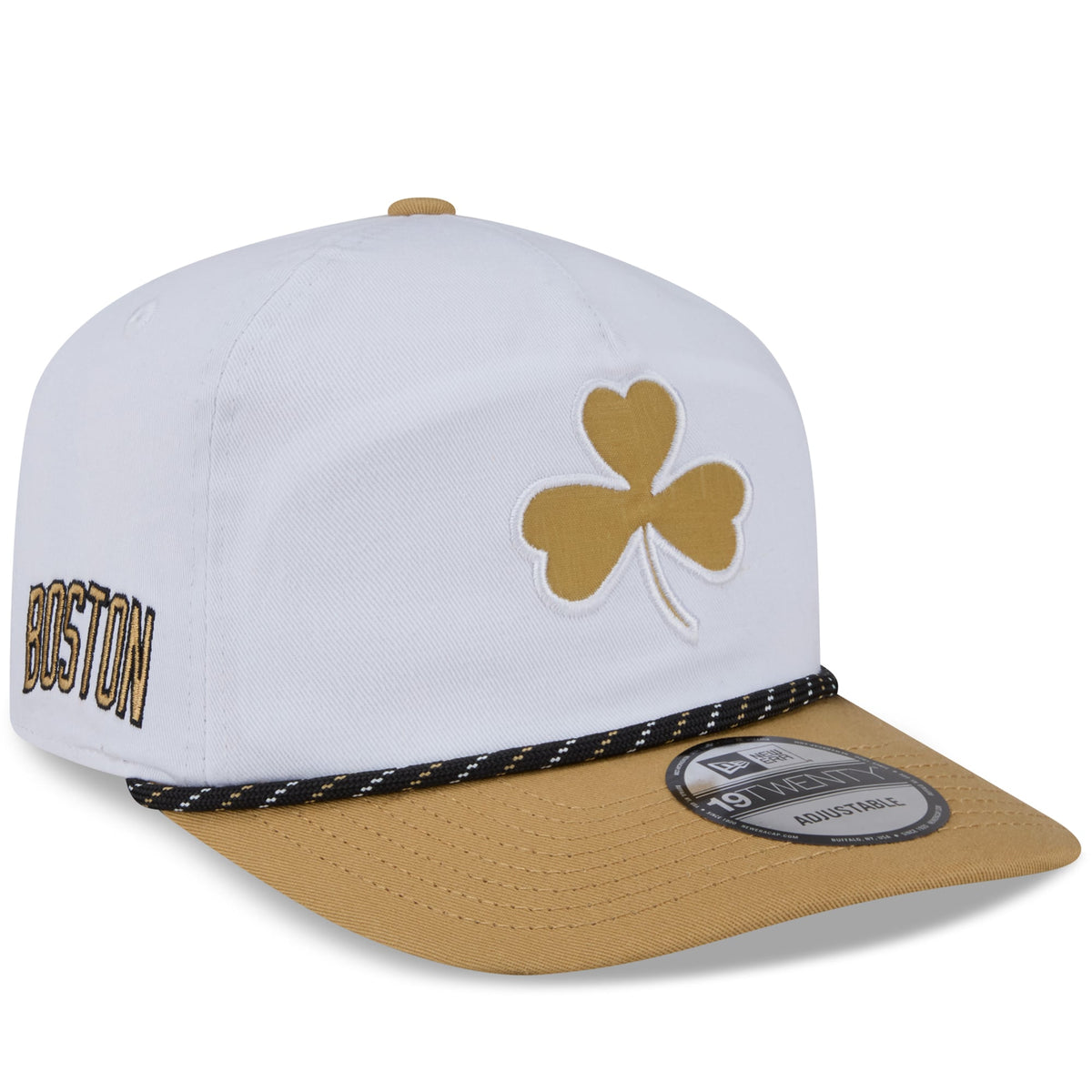 Men's Boston Celtics New Era White/Gold 2025/26 City Edition 19TWENTY Adjustable Hat