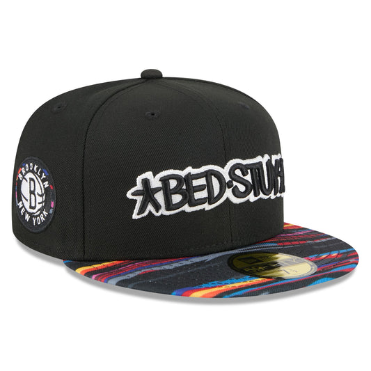 Men's Brooklyn Nets New Era Black 2025/26 City Edition 59FIFTY Fitted Hat