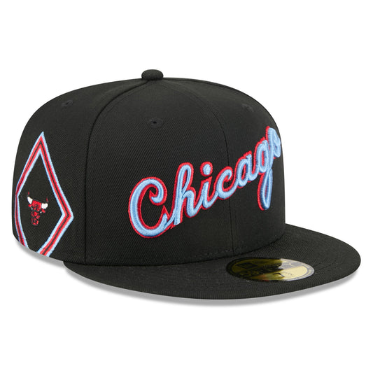 Men's Chicago Bulls New Era Black 2025/26 City Edition 59FIFTY Fitted Hat