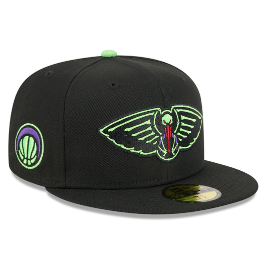 Men's New Orleans Pelicans New Era Black 2025/26 City Edition 59FIFTY Fitted Hat