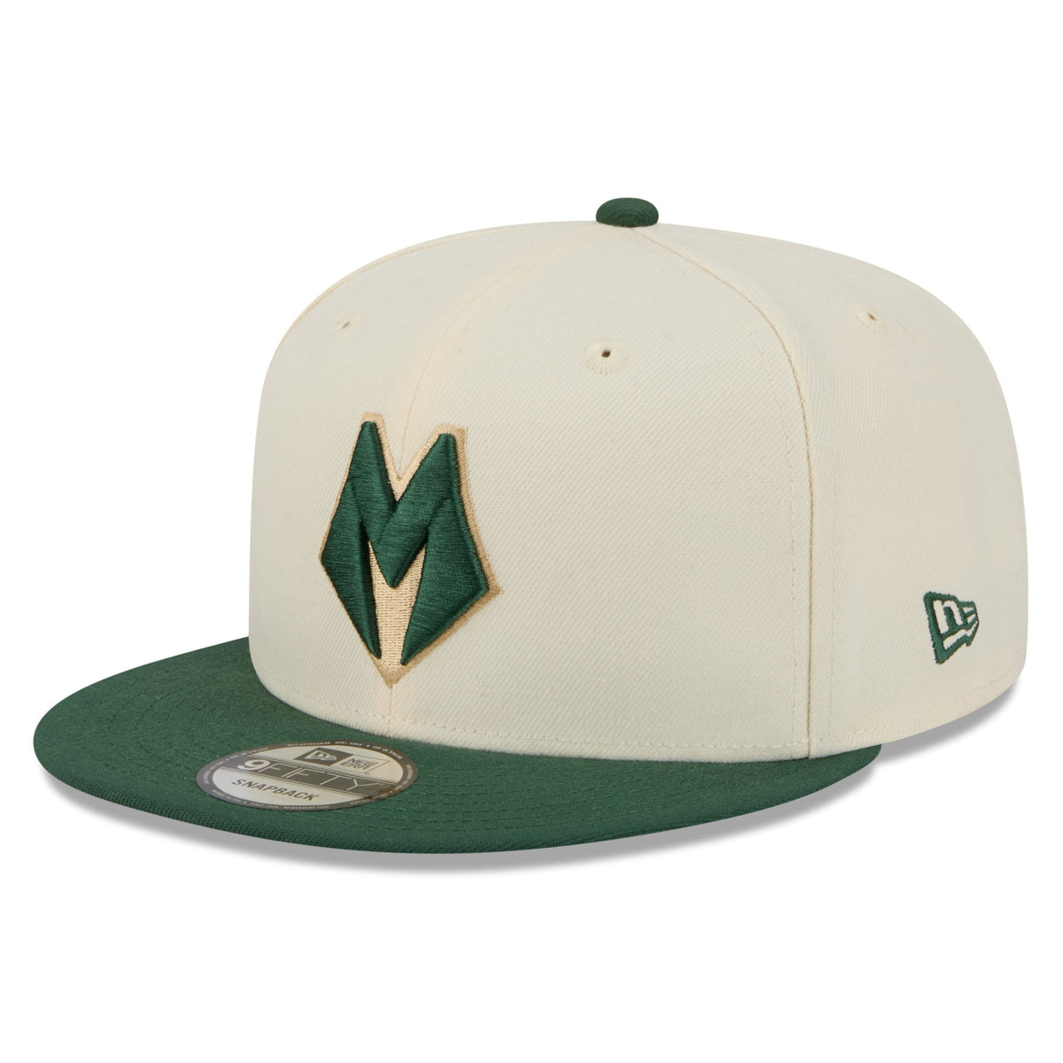 Men's Milwaukee Bucks New Era Tan/Hunter Green 2025/26 City Edition 9FIFTY Snapback Hat