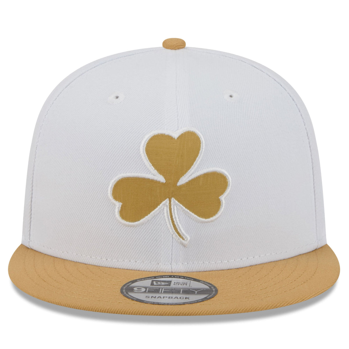 Men's Boston Celtics New Era White/Gold 2025/26 City Edition 9FIFTY Snapback Hat