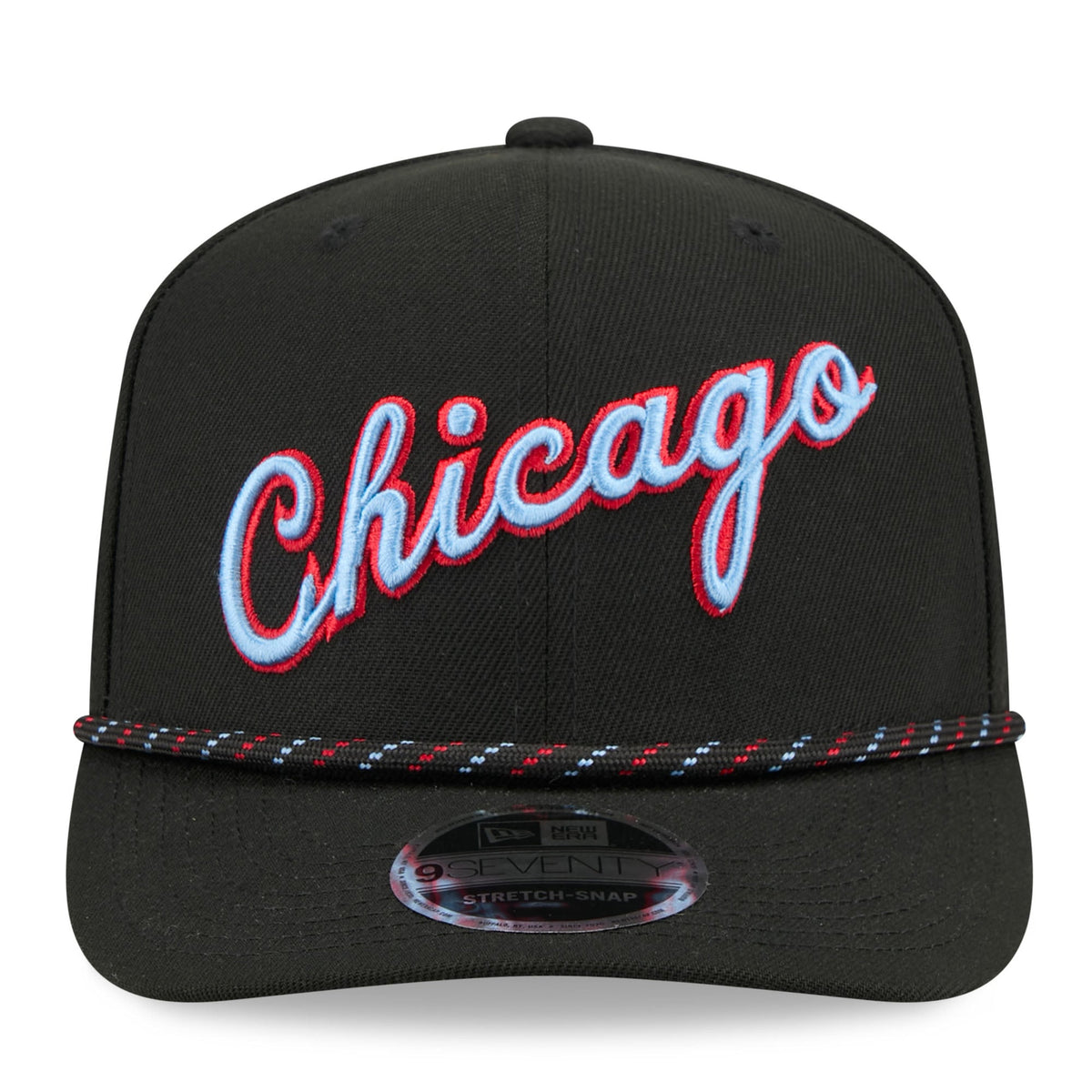 Men's Chicago Bulls New Era Black 2025/26 City Edition 9SEVENTY Adjustable Hat