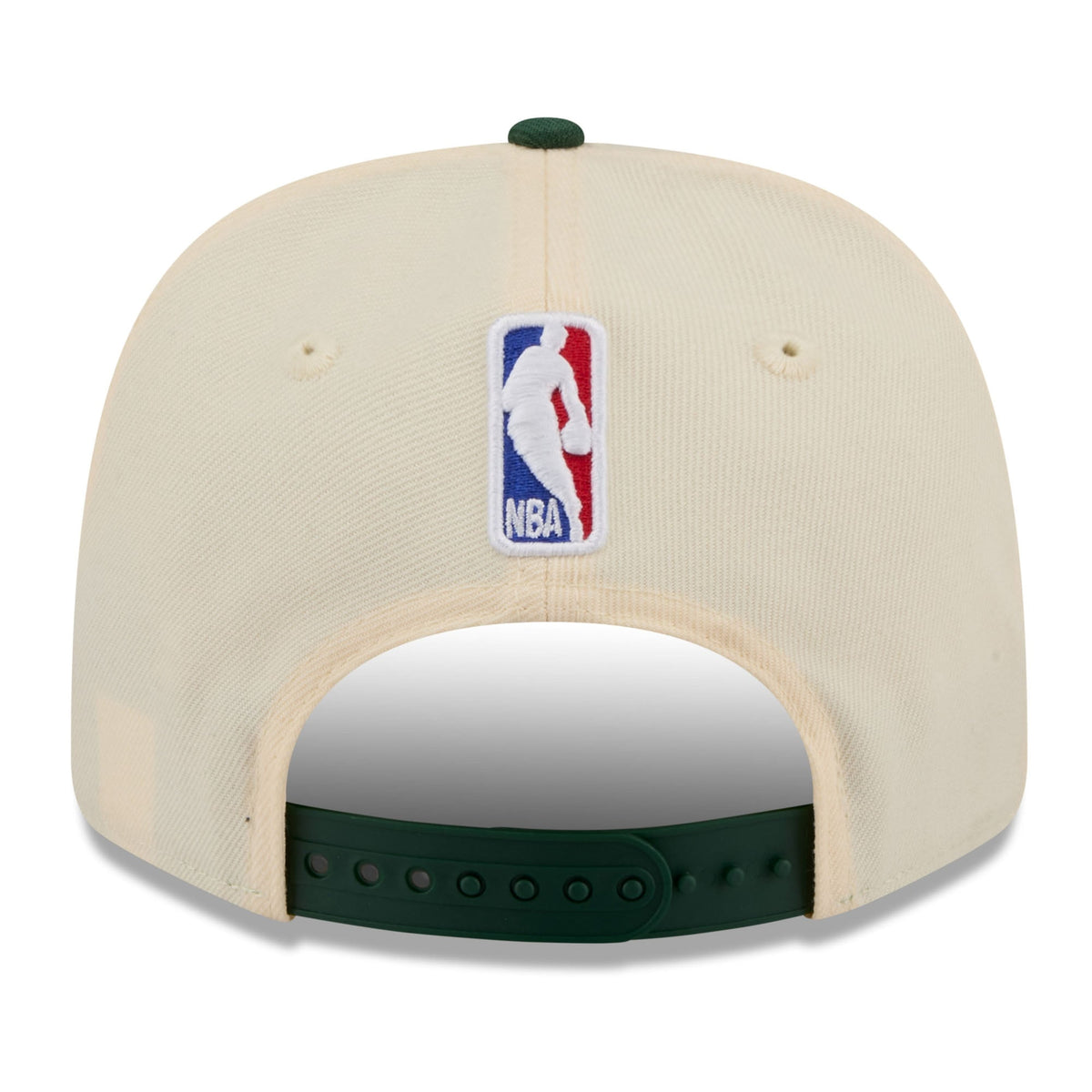 Men's Milwaukee Bucks New Era Cream/Hunter Green 2025/26 City Edition 9SEVENTY Adjustable Hat
