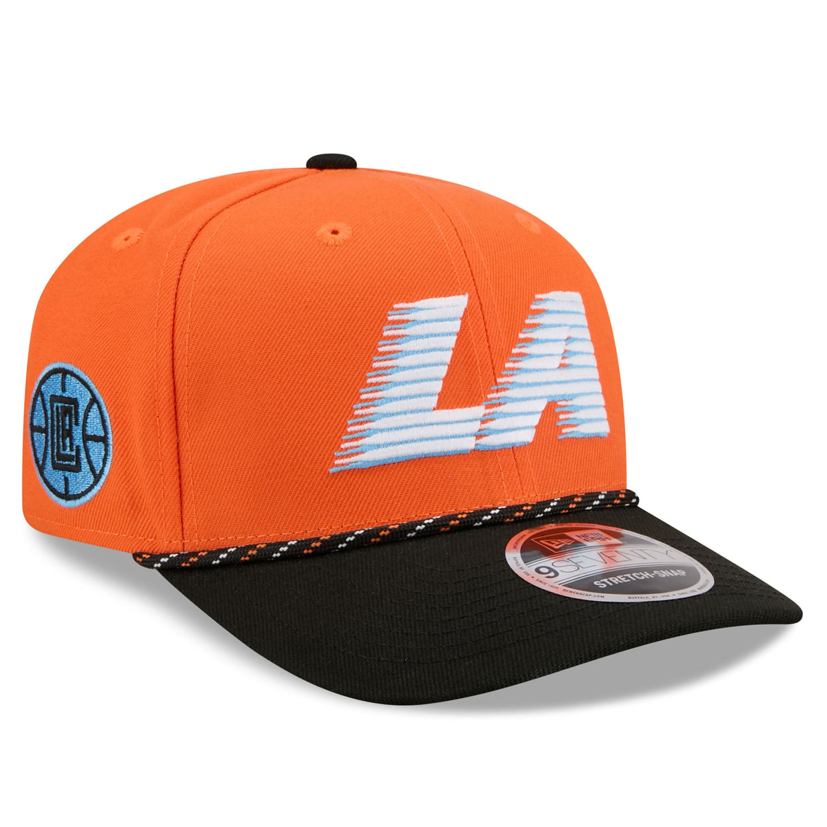 Men's LA Clippers New Era Orange/Black 2025/26 City Edition 9SEVENTY Adjustable Hat