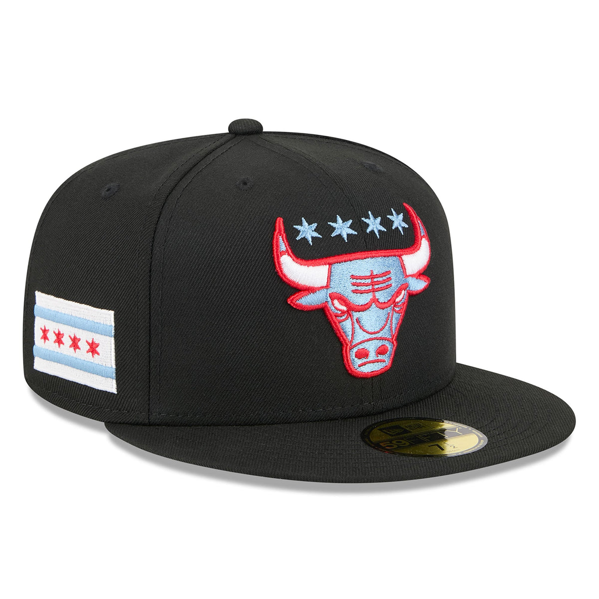 Men's Chicago Bulls New Era Black 2025/26 City Edition Alternate 59FIFTY Fitted Hat