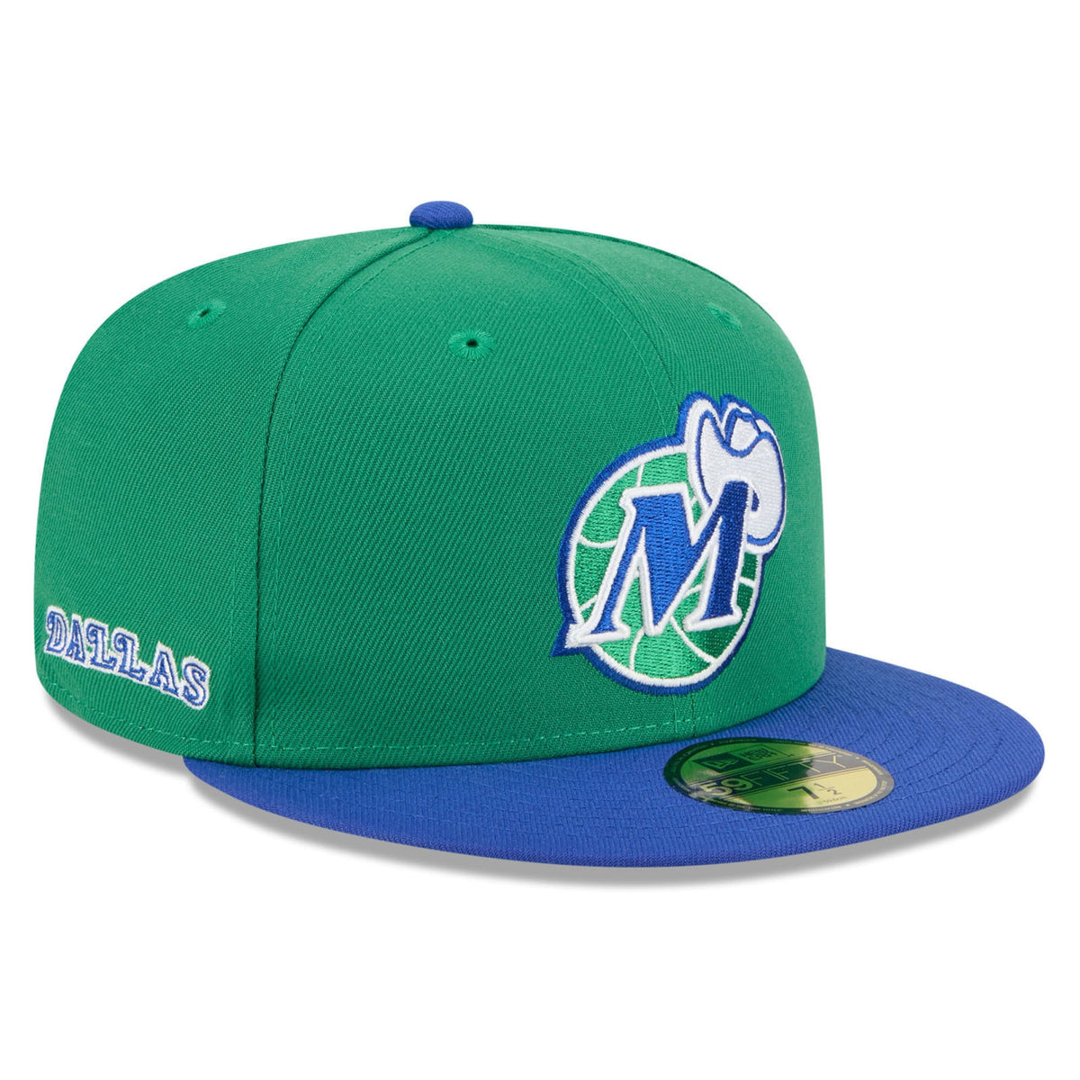 Men's Dallas Mavericks New Era Green/Blue 2025/26 Classic Edition Jersey Hook 59FIFTY Fitted Hat