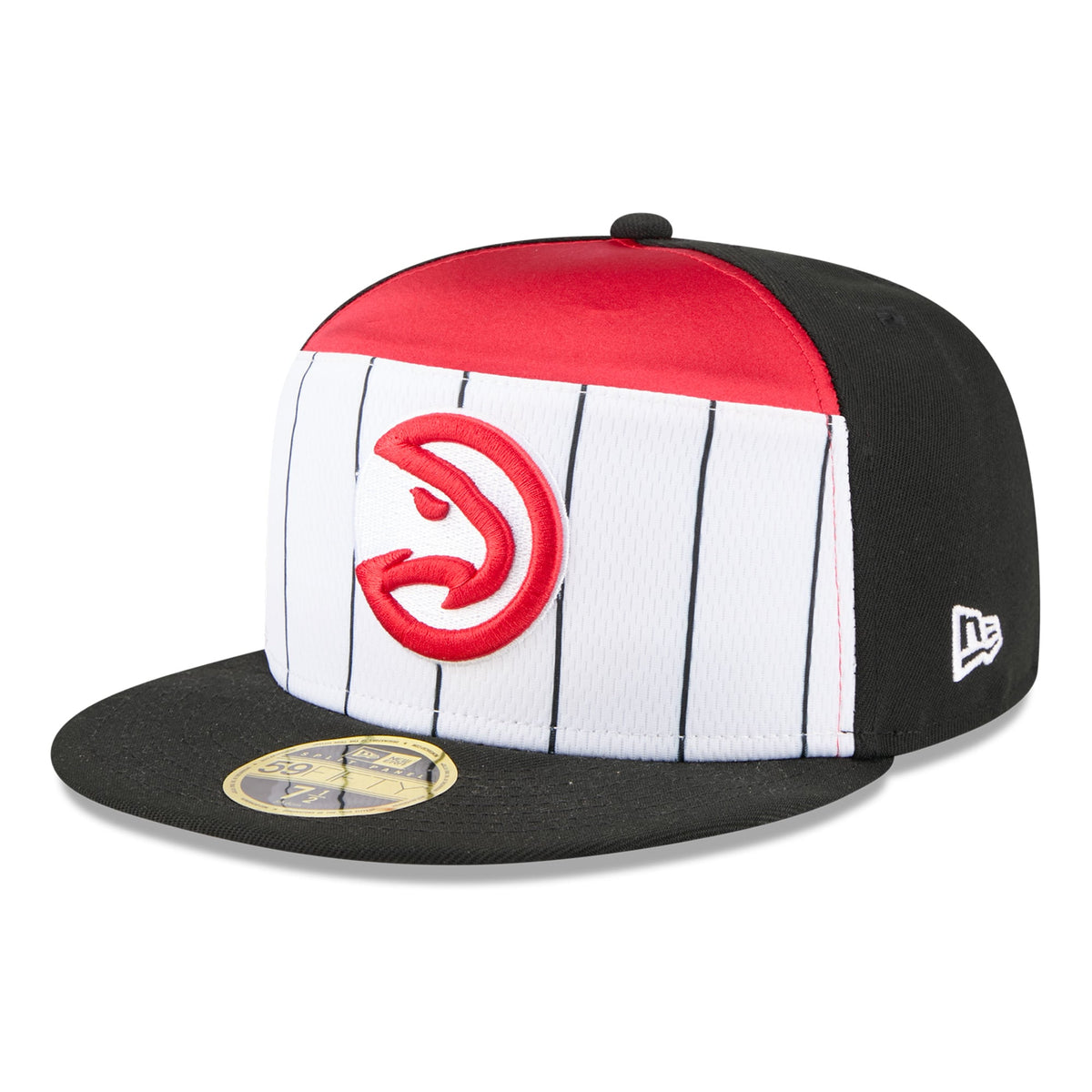 Men's Atlanta Hawks  New Era White/Black 2025 NBA Tip Off Split Panel 59FIFTY Fitted Hat