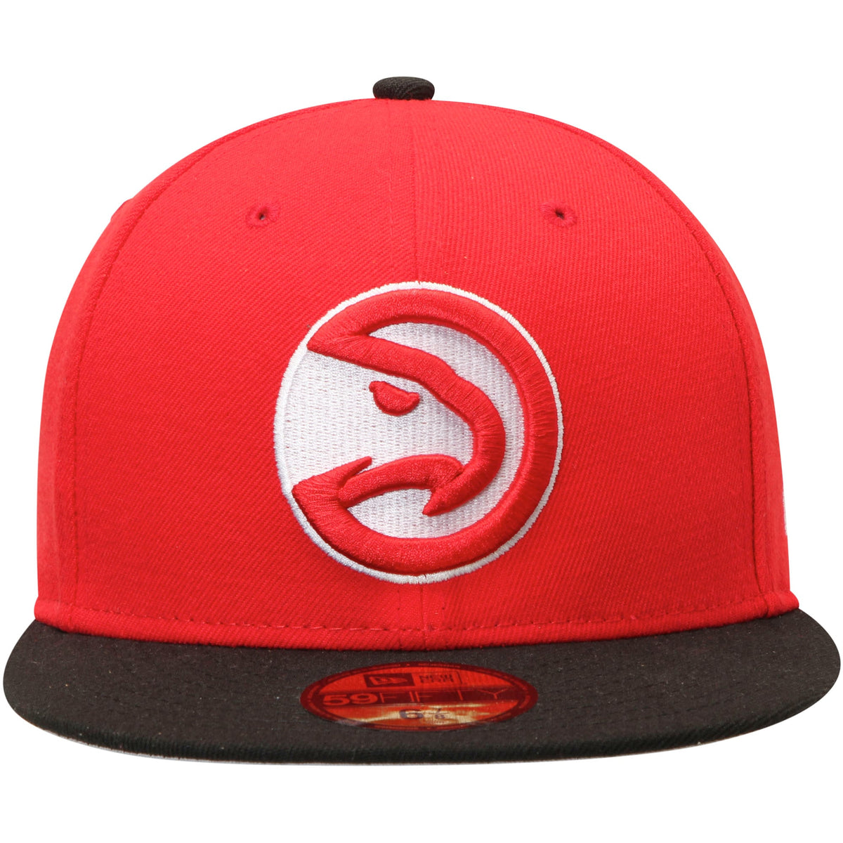 Men's Atlanta Hawks New Era Red/Black Official Team Color 2Tone 59FIFTY Fitted Hat