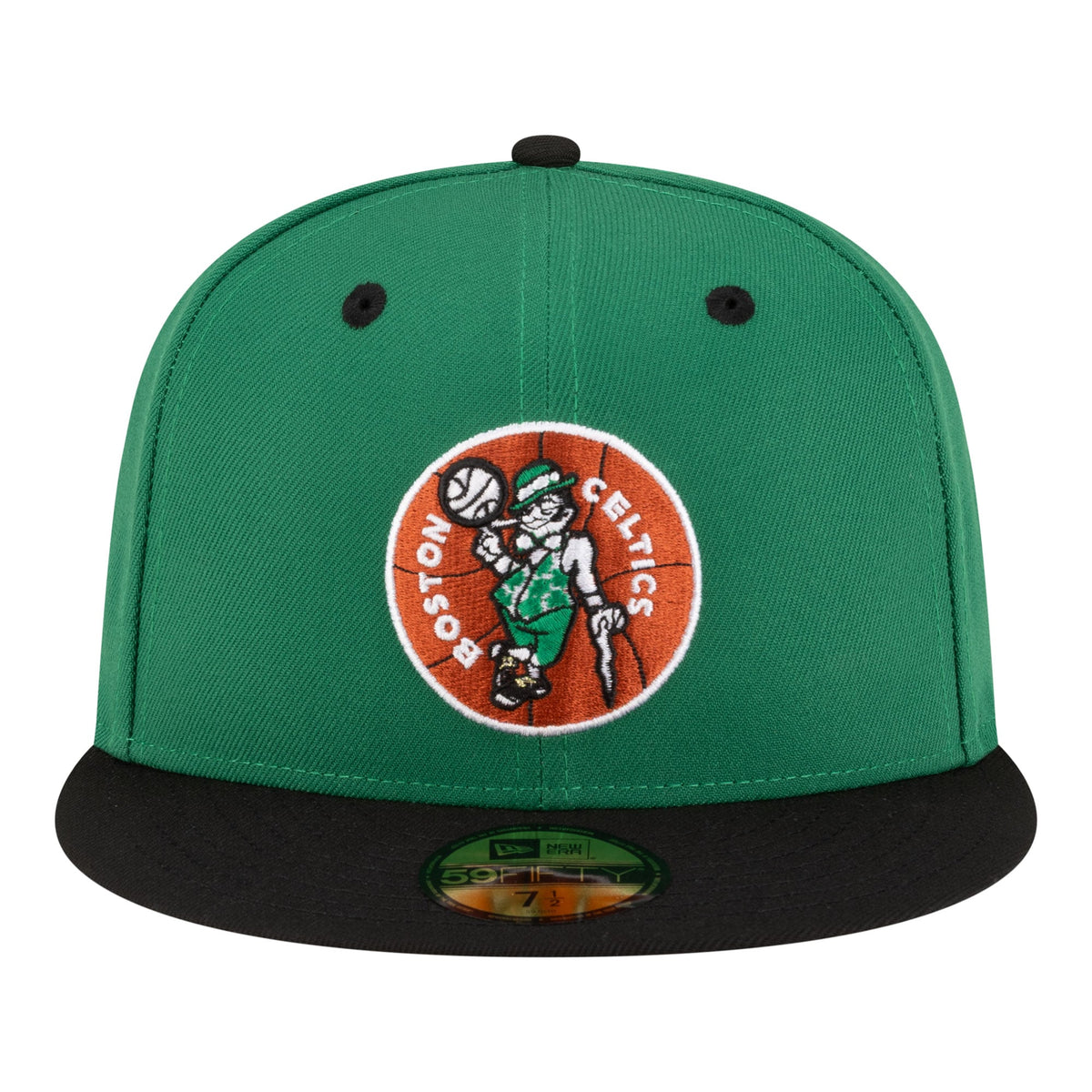 Men's Boston Celtics  New Era Kelly Green/Black 80s Throwback 59FIFTY Fitted Hat