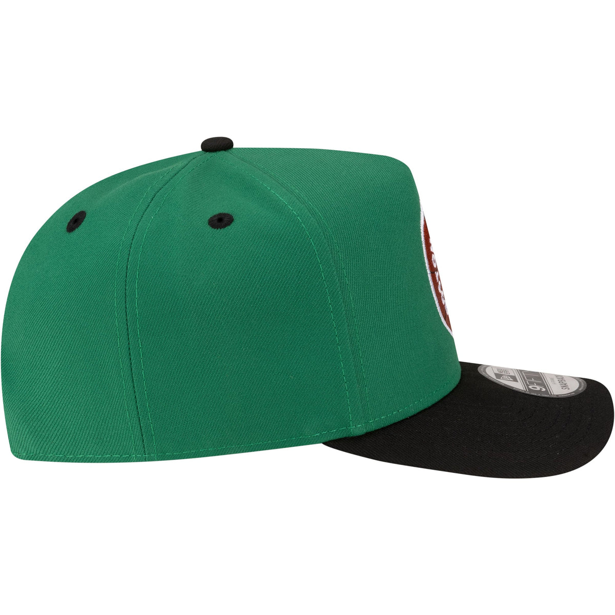 Men's Boston Celtics  New Era Kelly Green/Black 80s Throwback A-Frame 9FIFTY Snapback Hat
