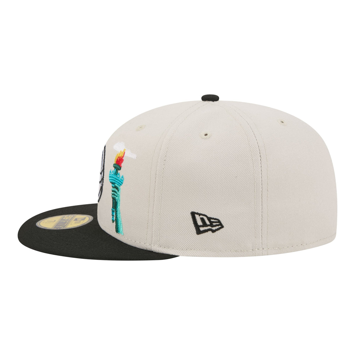 Men's Brooklyn Nets  New Era Tan/Black Localized City Icon 59FIFTY Fitted Hat