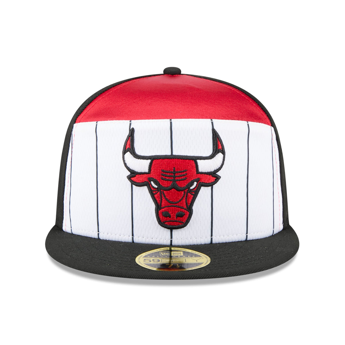 Men's Chicago Bulls  New Era White/Black 2025 NBA Tip Off Split Panel 59FIFTY Fitted Hat