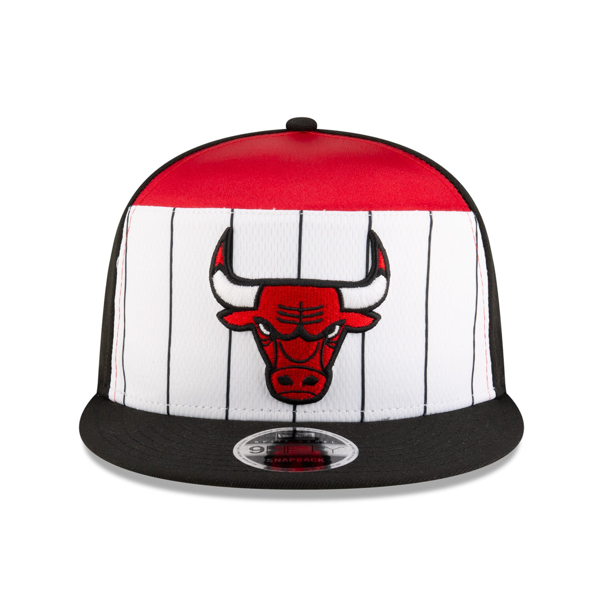 Men's Chicago Bulls  New Era White/Black 2025 NBA Tip Off Split Panel 9FIFTY Snapback Hat