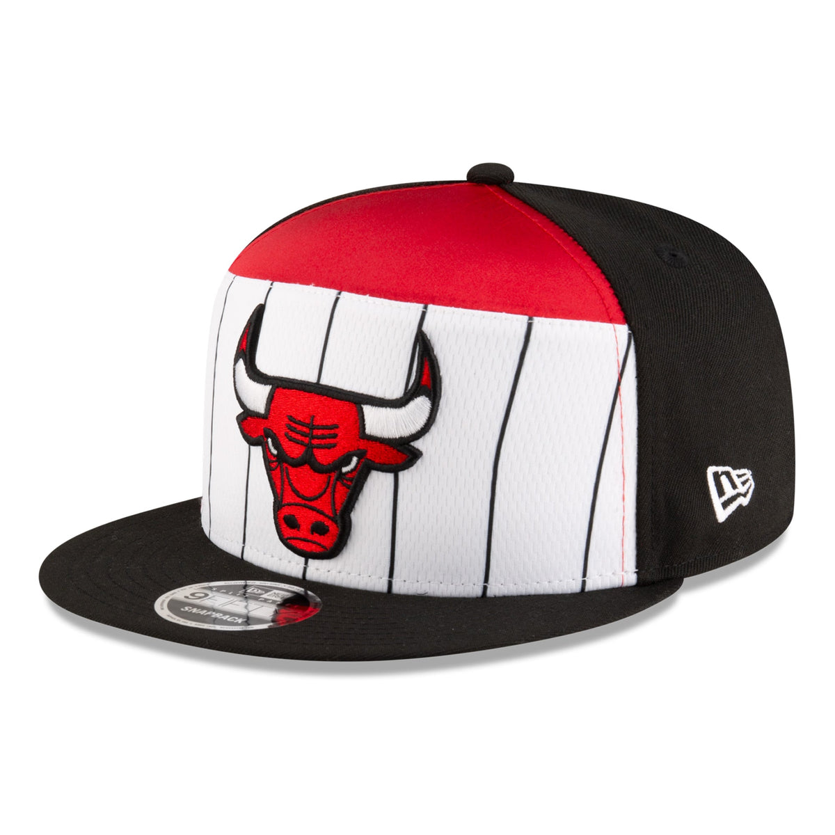Men's Chicago Bulls  New Era White/Black 2025 NBA Tip Off Split Panel 9FIFTY Snapback Hat
