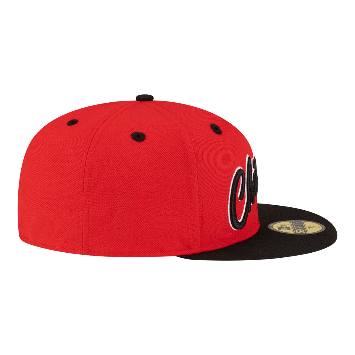 Men's Chicago Bulls  New Era Red/Black 80s Throwback 59FIFTY Fitted Hat