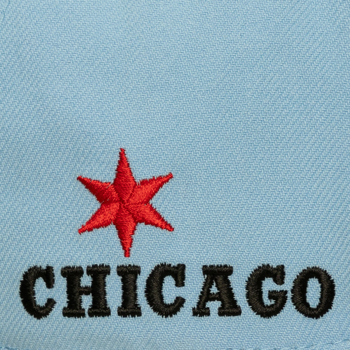 Men's Chicago Bulls Mitchell & Ness Light Blue/Black In the City Pro Pinch Snapback Hat