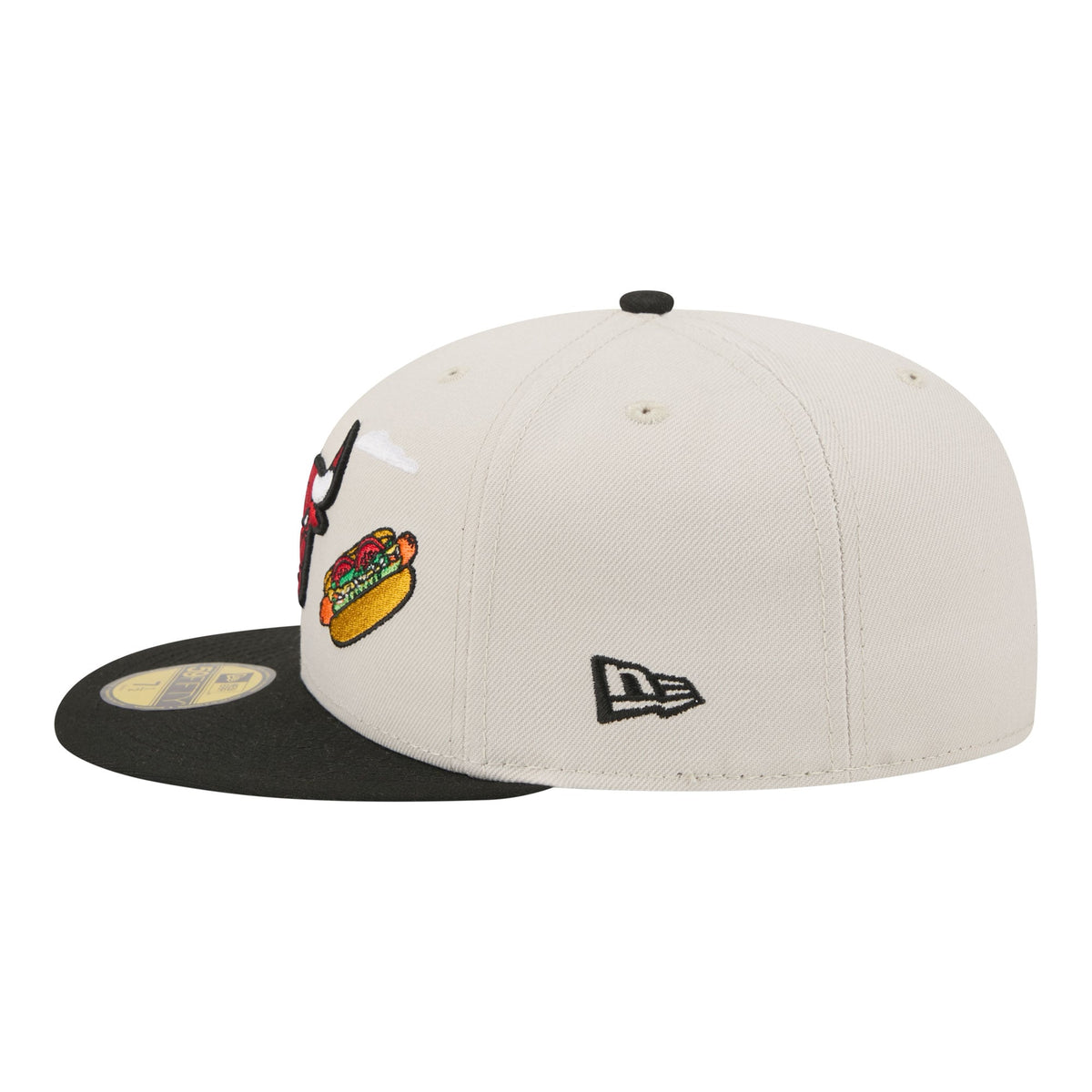 Men's Chicago Bulls  New Era Tan/Black Localized City Icon 59FIFTY Fitted Hat
