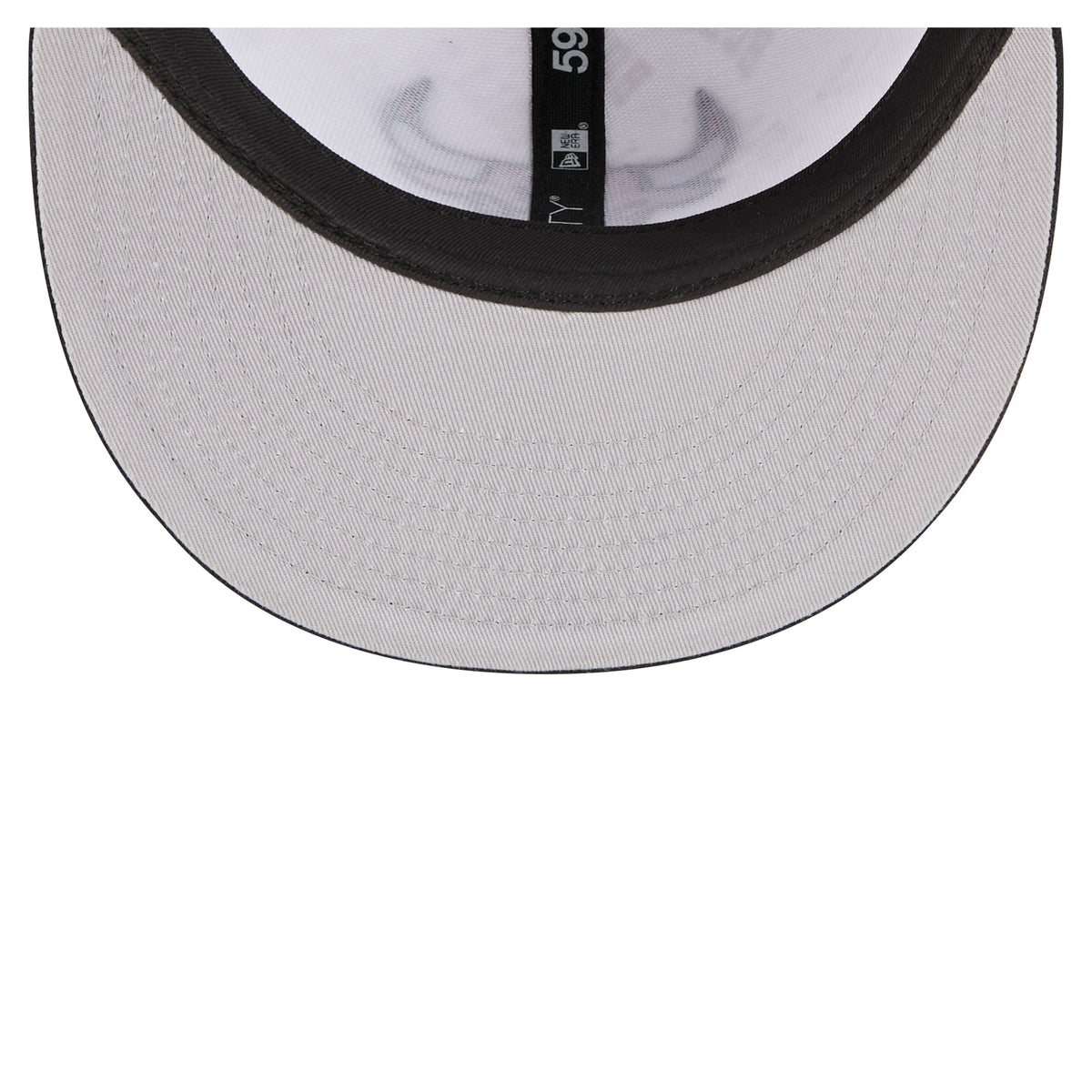 Men's Chicago Bulls  New Era White/Black Repeat 59Fifty Fitted Hat