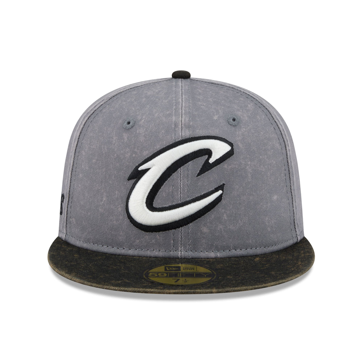 Men's Cleveland Cavaliers New Era Gray/Black Washed 59FIFTY Fitted Hat