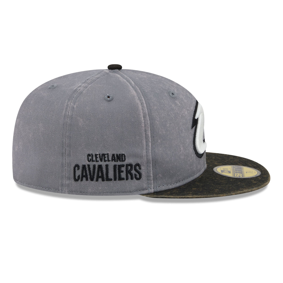 Men's Cleveland Cavaliers New Era Gray/Black Washed 59FIFTY Fitted Hat