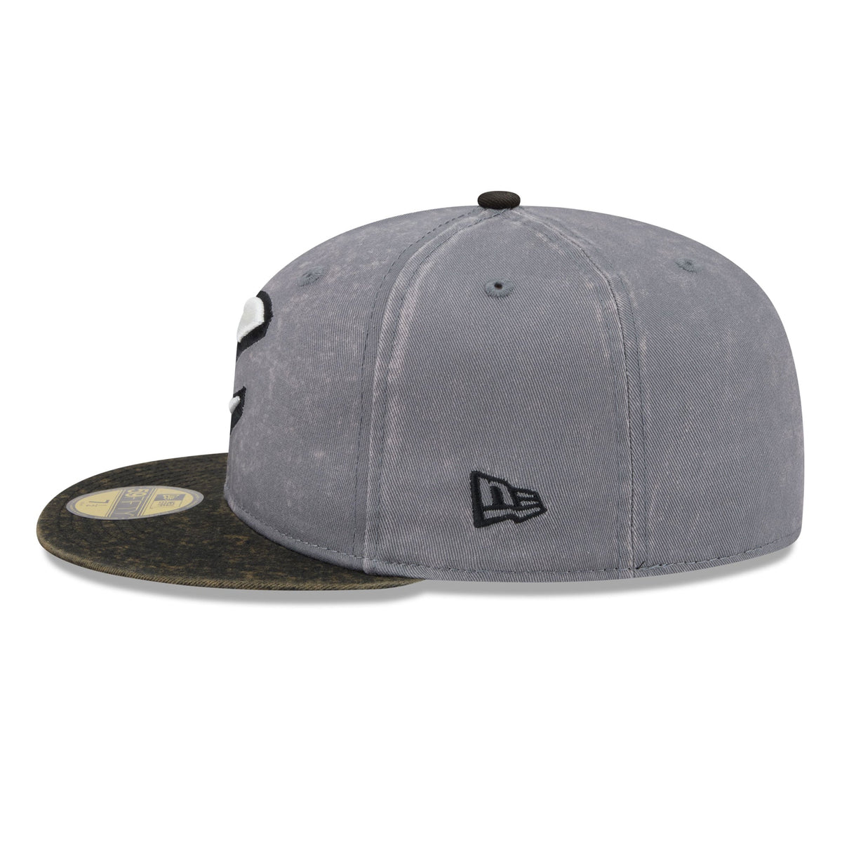 Men's Cleveland Cavaliers New Era Gray/Black Washed 59FIFTY Fitted Hat