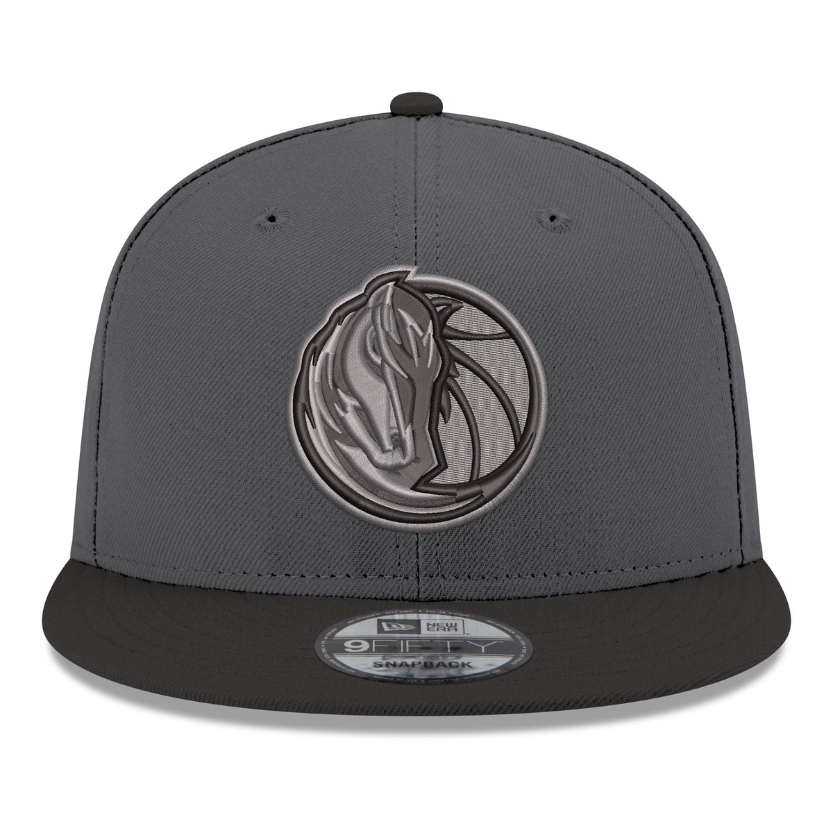 Men's Dallas Mavericks New Era Gray/Black Logo 2-Tone 9FIFTY Snapback Hat