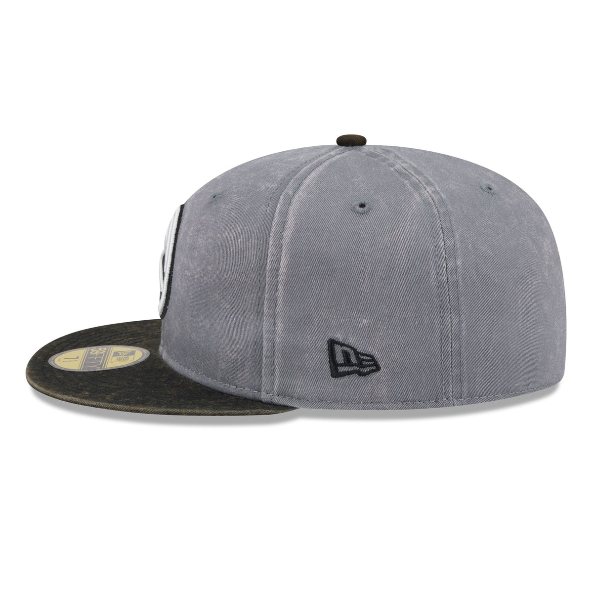 Men's Denver Nuggets New Era Gray/Black Washed 59FIFTY Fitted Hat