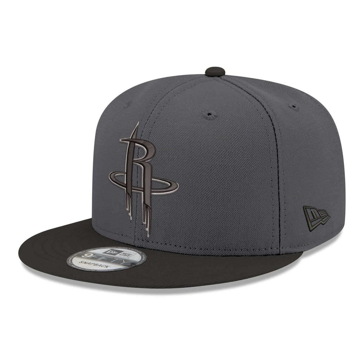 Men's Houston Rockets New Era Gray/Black Logo 2-Tone 9FIFTY Snapback Hat