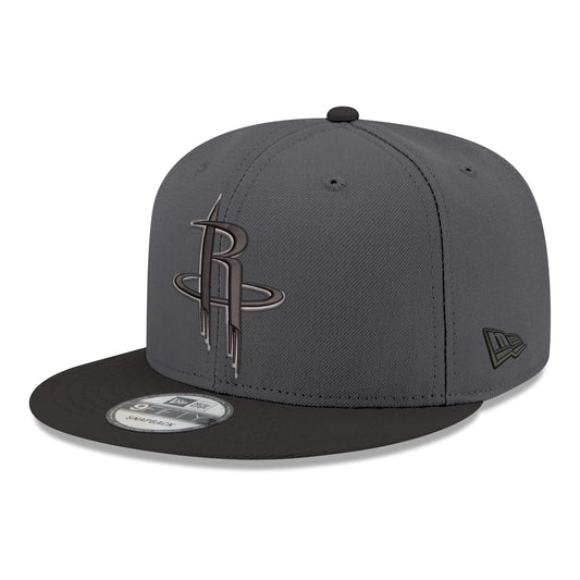 Men's Houston Rockets New Era Gray/Black Logo 2-Tone 9FIFTY Snapback Hat